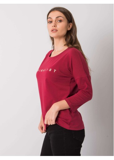 Bordovo červené tričko