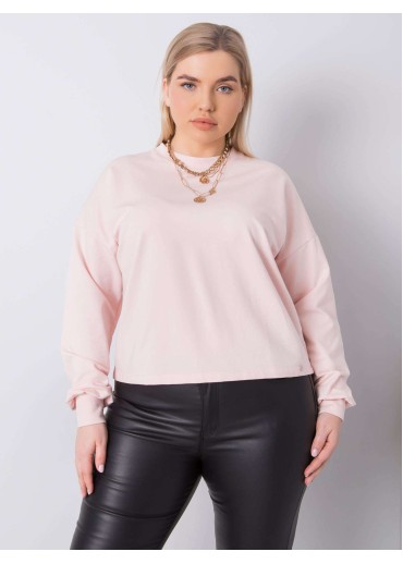 Púdrovo ružová mikina