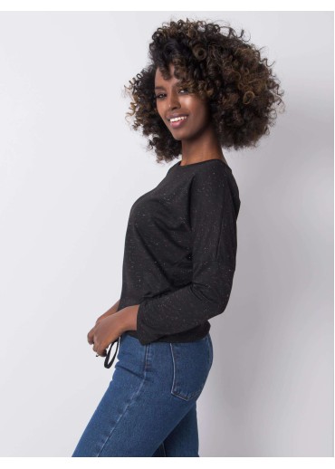 Čierne tričko s 3/4 rukávom