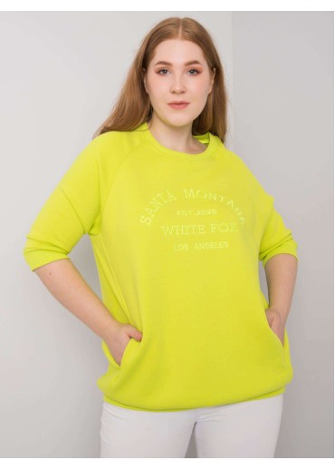 Žltá pohodlná mikina