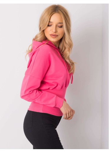 Ružová mikina s kapucňou