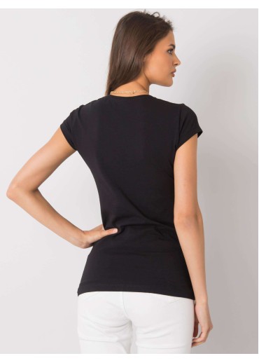 Čierne bavlnené tričko