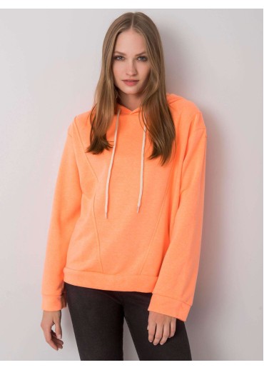 Oranžová mikina s kapucňou