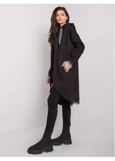 Čierna asymetrická mikina