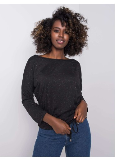 Čierne tričko s 3/4 rukávom