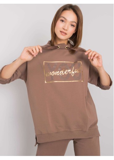 Hnedá tepláková súprava