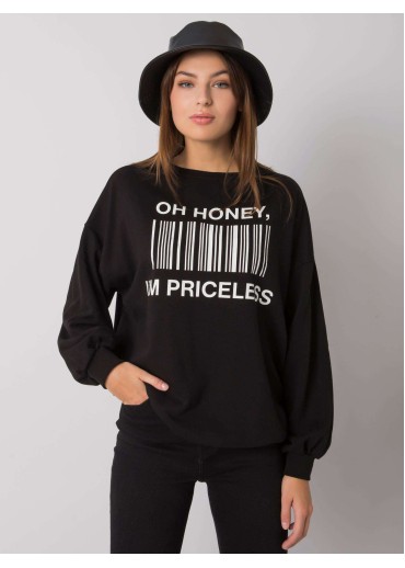 Čierne tričko s dlhým rukávom