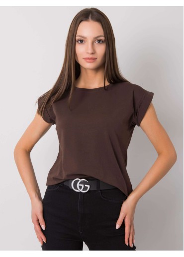 Hnedé bavlnené tričko