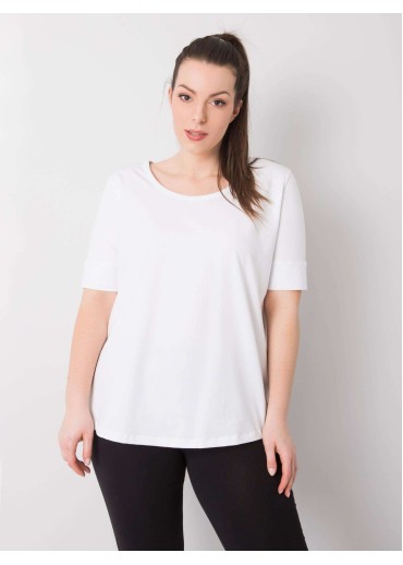 Biele bavlnené tričko over size