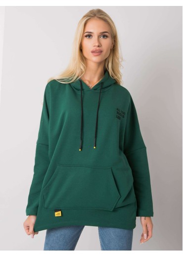 Zelená mikina s kapucňou