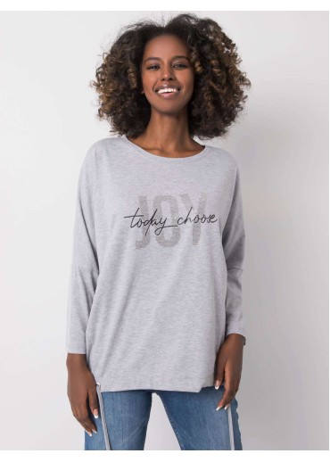 Sivé tričko s potlačou