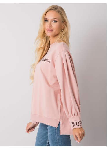 Tmavopúdrovo ružové bavlnené tričko