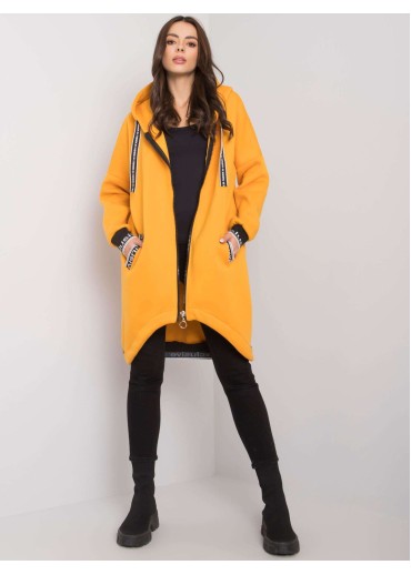 Žltá asymetrická mikina