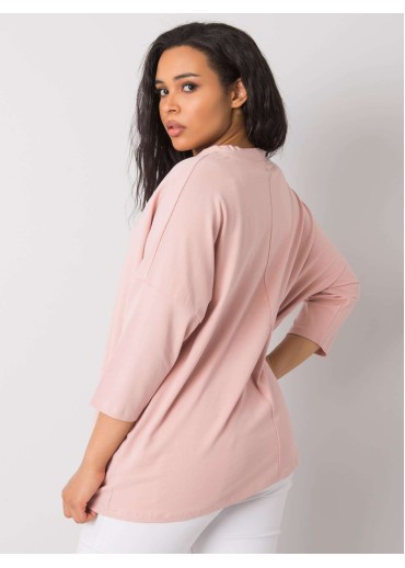 Tmavopúdrovo ružové tričko s potlačou