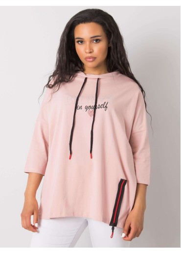 Tmavopúdrovo ružové tričko s potlačou