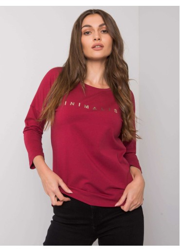 Bordovo červené tričko