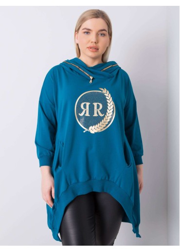 Zelená mikina s kapucňou