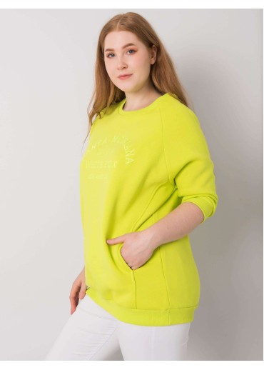 Žltá pohodlná mikina