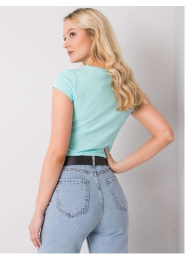 Svetlomodré bavlnené tričko