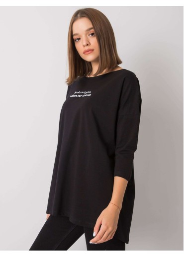 Čierne tričko so 7/8 rukávom