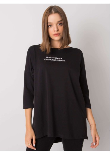 Čierne tričko so 7/8 rukávom