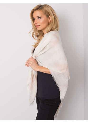 Béžovo hnedá šatka s výšivkami