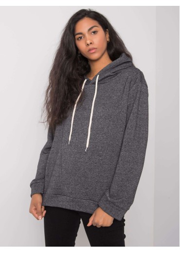 Sivá mikina s kapucňou