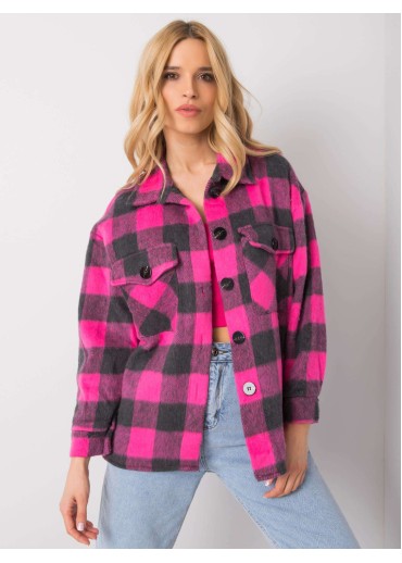 Ružová károvaná košeľa