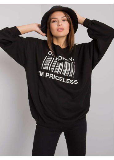 Čierne tričko s dlhým rukávom