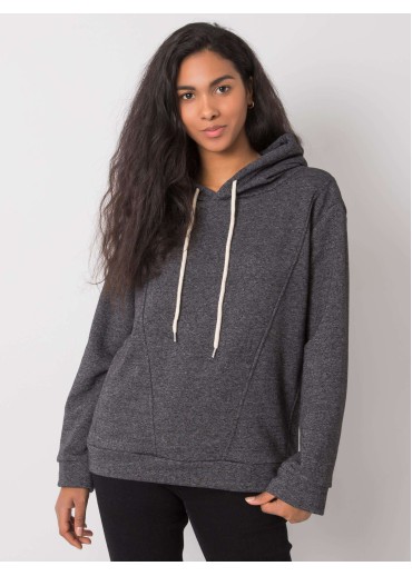 Sivá mikina s kapucňou