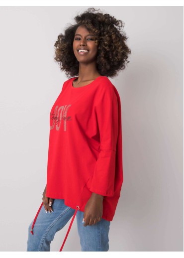 Červené tričko s potlačou