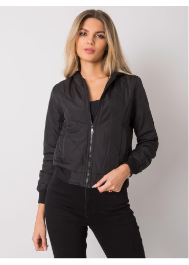 Čierna krátka prechodná bunda