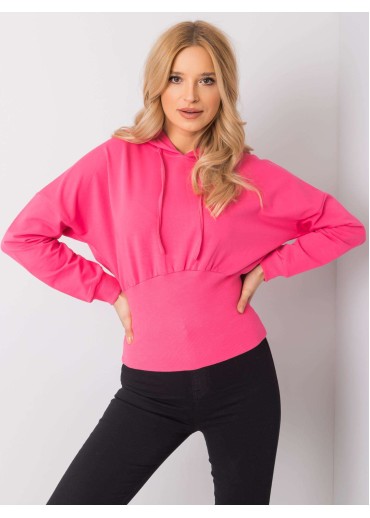 Ružová mikina s kapucňou