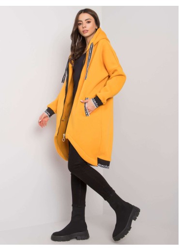 Žltá asymetrická mikina