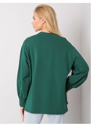 Tmavozelené bavlnené tričko