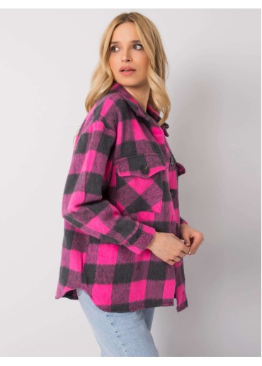 Ružová károvaná košeľa