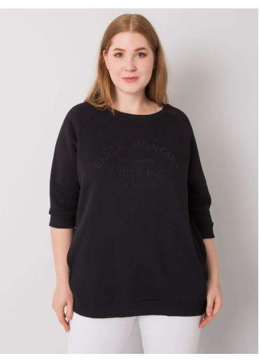 Čierna pohodlná mikina