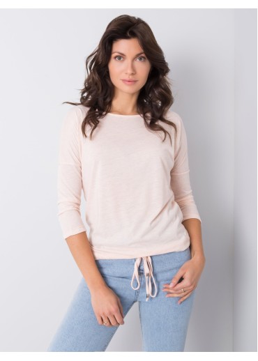 Smotanovo biele tričko s 3/4 rukávom