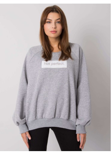 Sivá pohodlná mikina