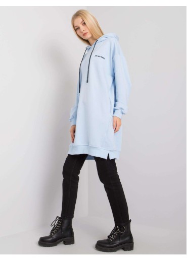 Svetlomodrá predĺžená ONE SIZE mikina