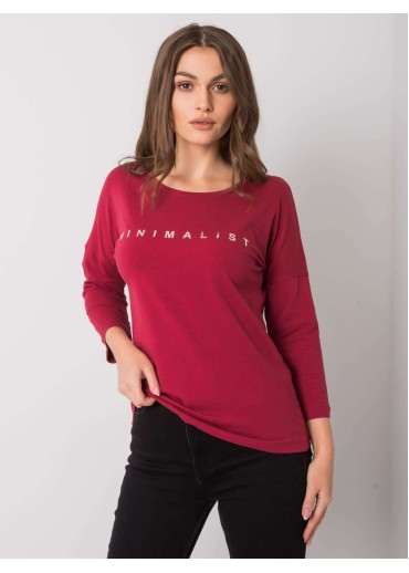 Bordovo červené tričko