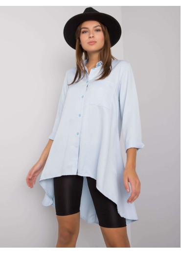 Béžovo hnedá predĺžená košeľa