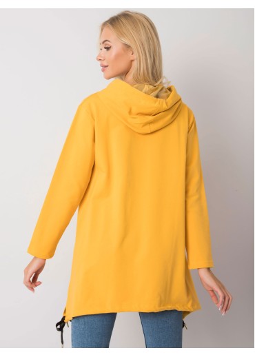 Žltá asymetrická mikina