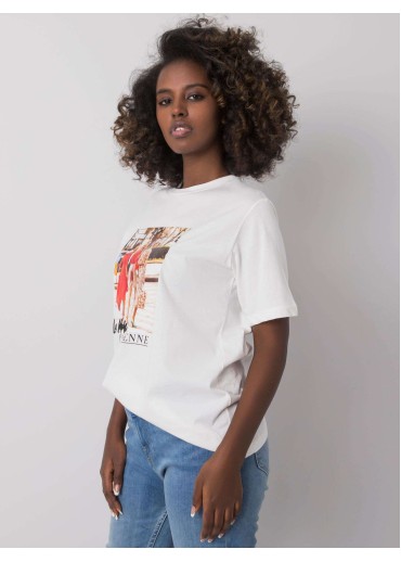 Biele bavlnené tričko