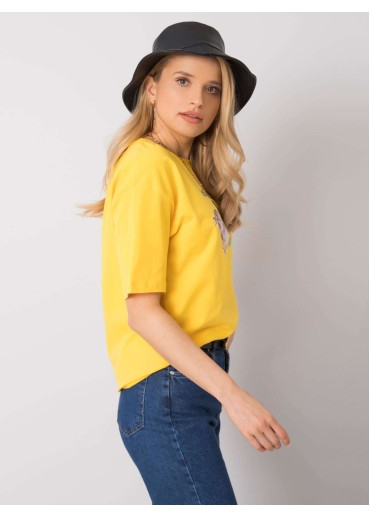 Žlté bavlnené tričko