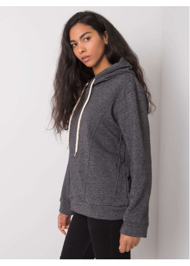 Sivá mikina s kapucňou