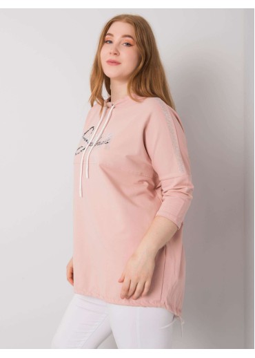 Tmavopúdrovo ružové tričko so šnúrkami