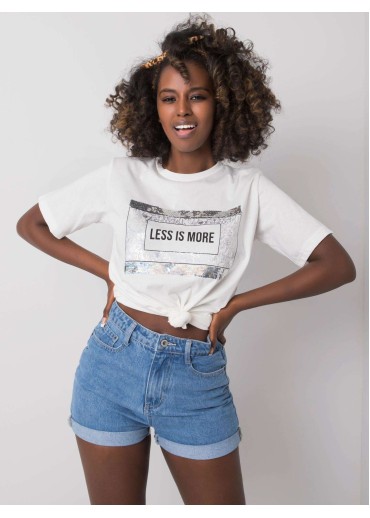 Biele bavlnené tričko