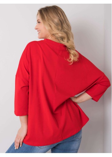 Červené tričko s potlačou