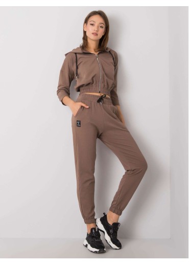 Hnedá tepláková súprava